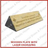 Steamwich Wood Laser Engraving Desk Double Sided Plate